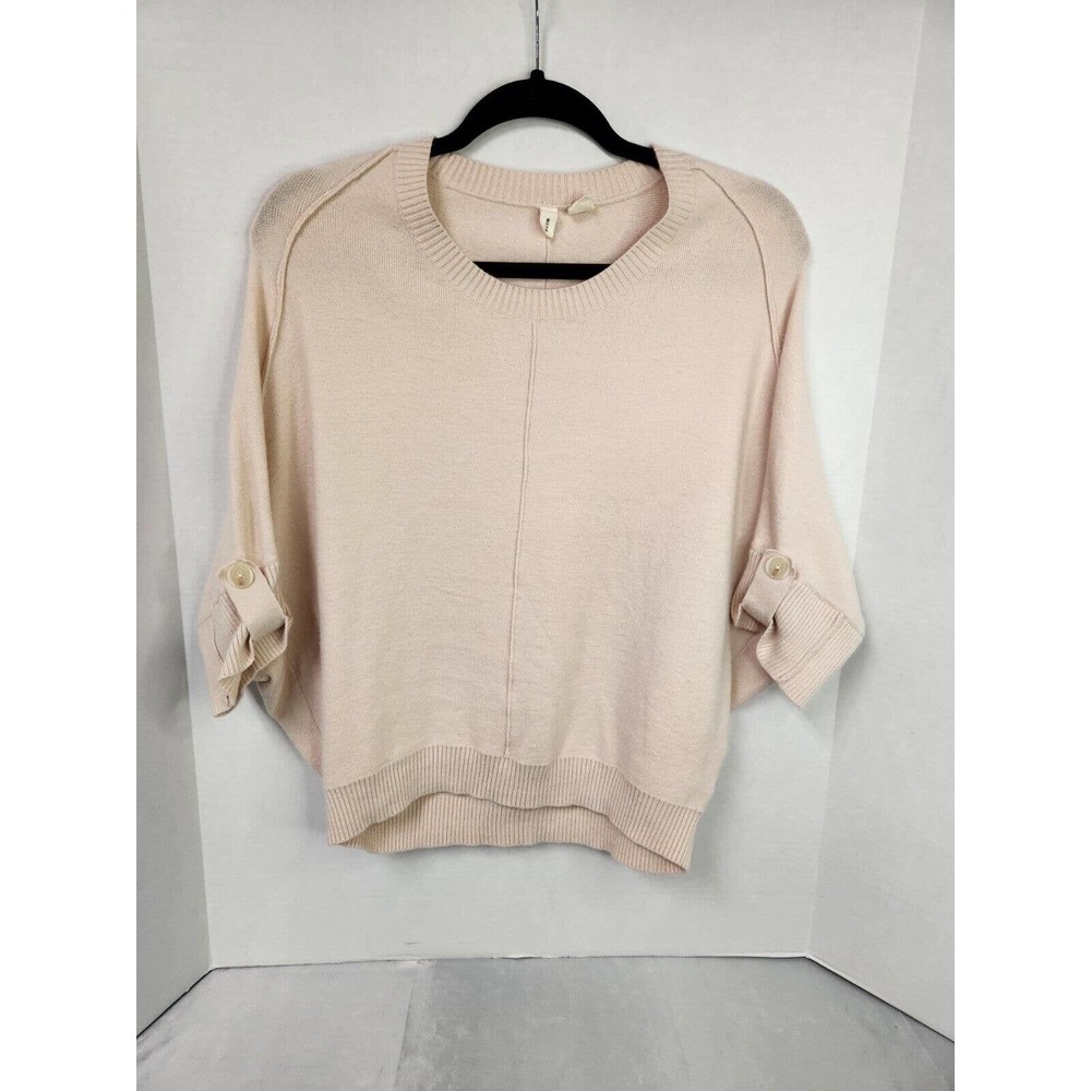 Anthropologie Moth batwing Sweater short sleeve blush size XS